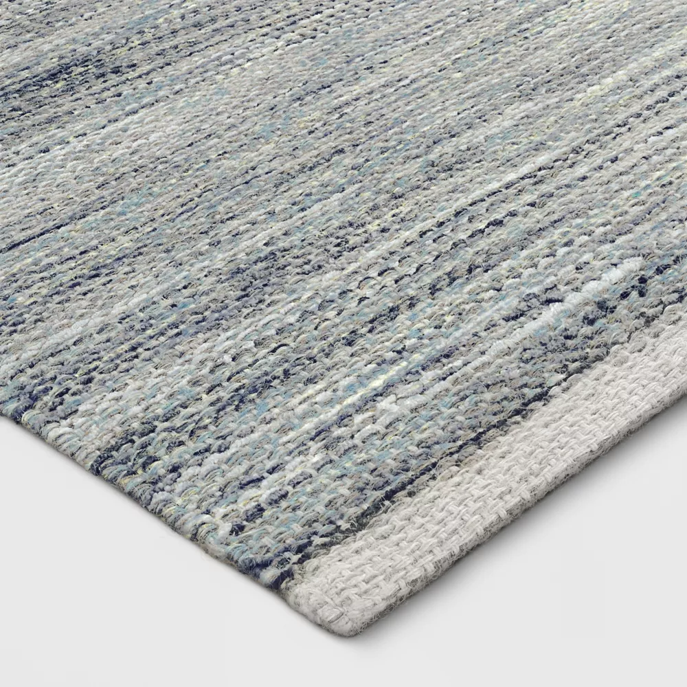 2'4"x7' Woven Runner Rug Indigo - Image 3