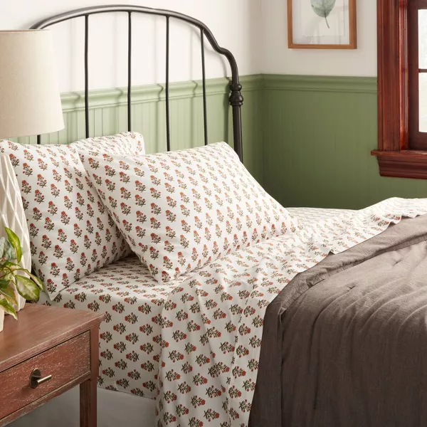 250 Thread Count Organic Percale Sheet Set King - Image 4