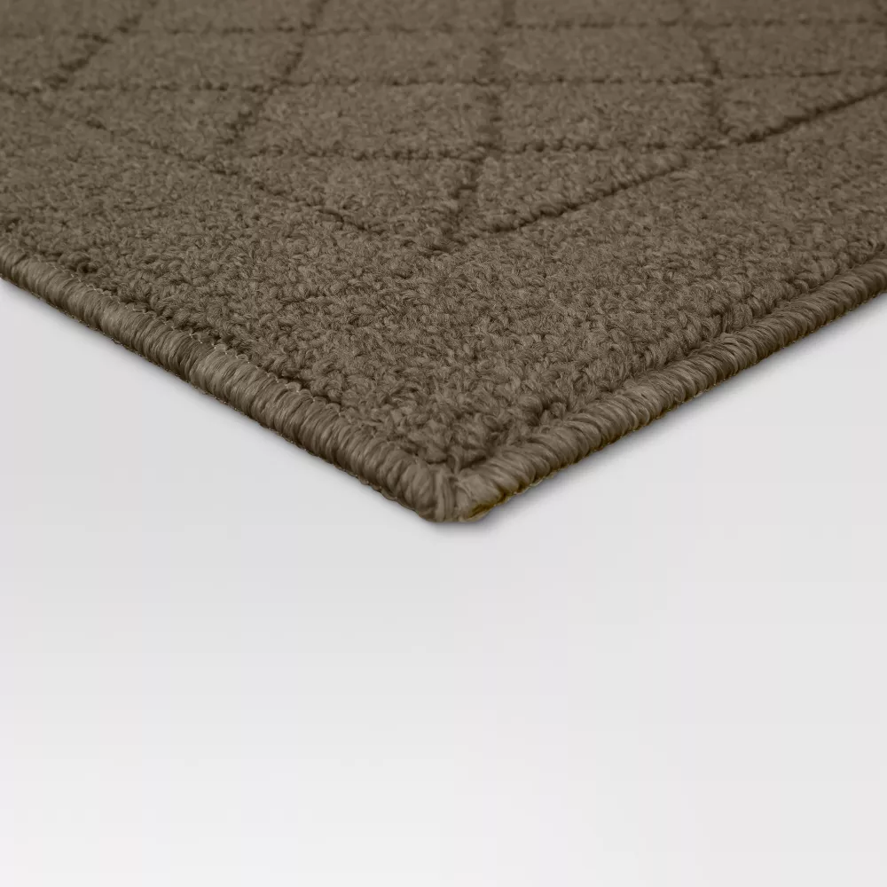 2'6"x3'10" Washable Diamond Clarkson Tufted And Hooked Accent Rug Tan - Image 3