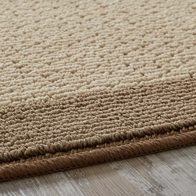 2'6"x3'10" Washable Madison Border Accent Rug Tan - Image 2