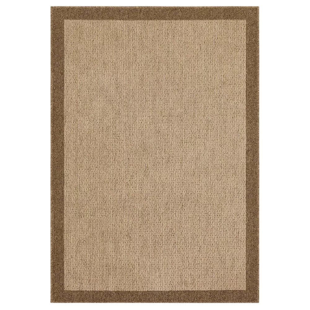 Washable Madison Border Accent Rug Tan 2'6"x3'10"
