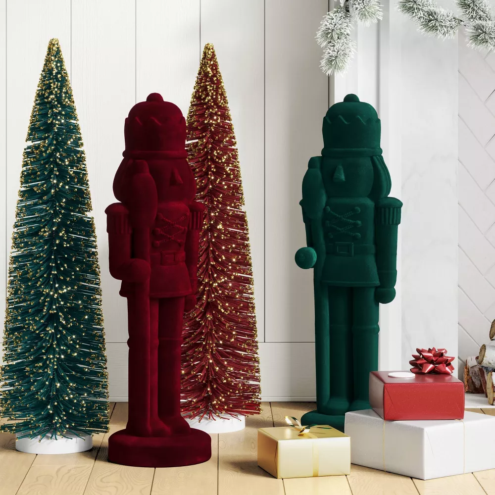 Christmas Flocked Nutcracker-SHOWROOM ITEM,