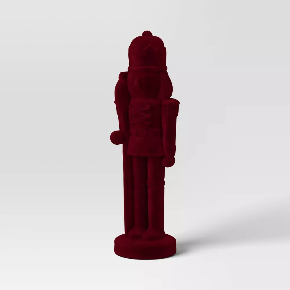 Christmas Flocked Nutcracker-SHOWROOM ITEM, - Image 2