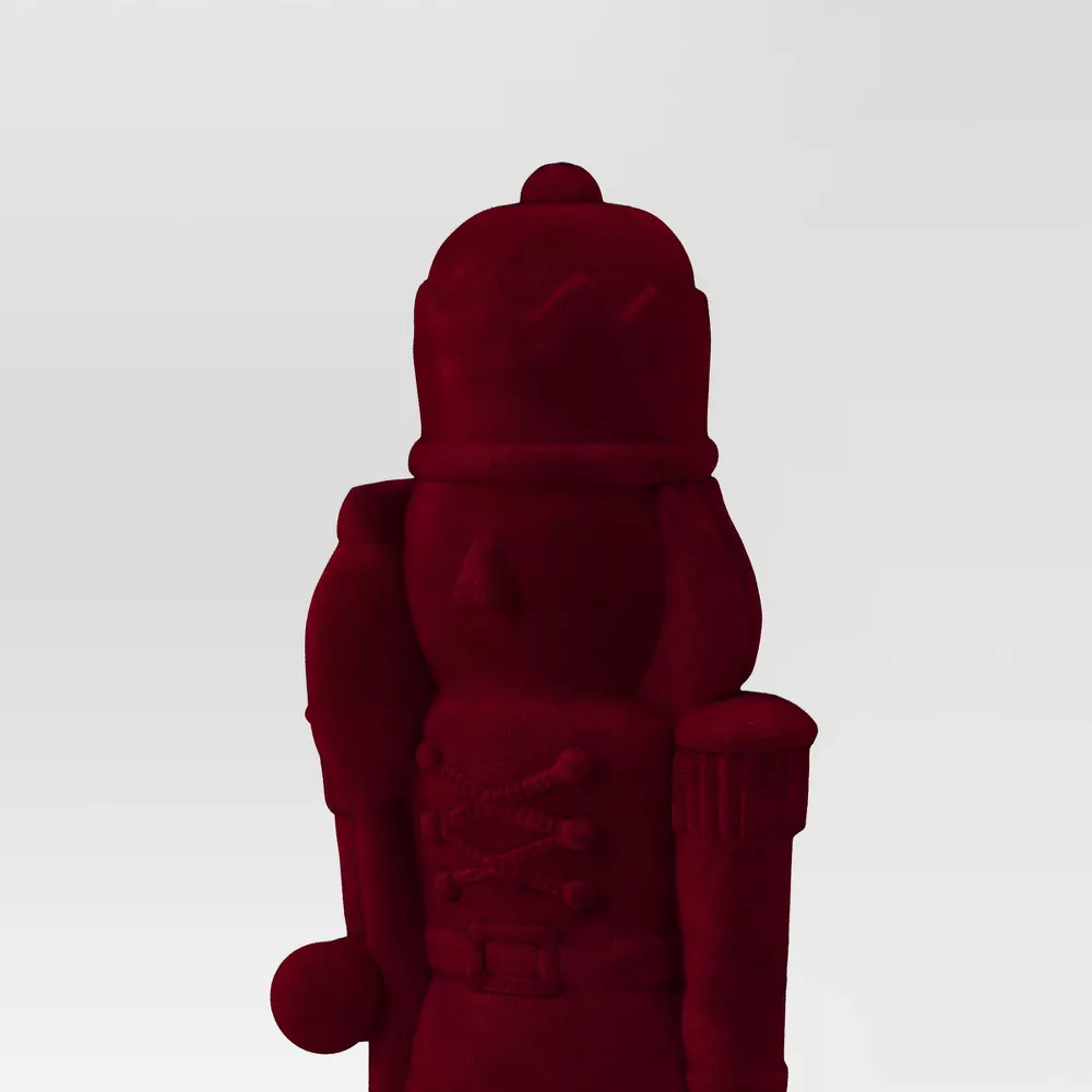 Christmas Flocked Nutcracker-SHOWROOM ITEM, - Image 3
