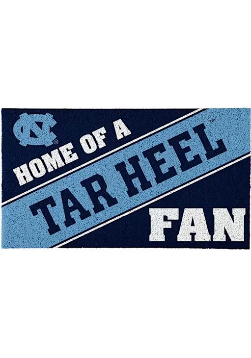 North Carolina Tar Heels Home of a Fan Door Mat 28"x16"