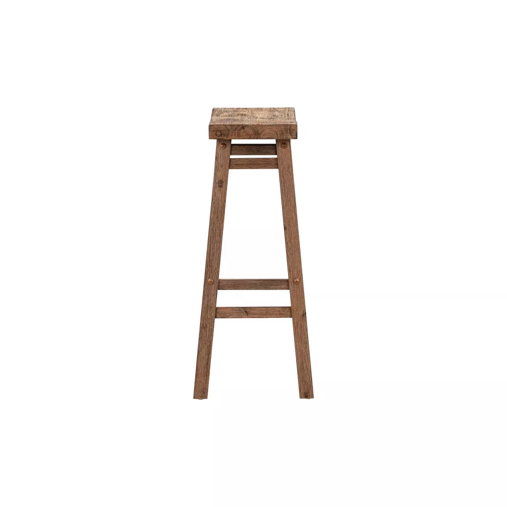 Sonoma Saddle Barstool Barnwood - Image 3