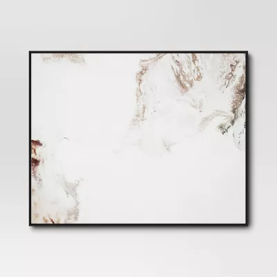 2pk Marble Framed Printed Canvases Black/Tan - Modern Abstract Digital Art, Polystyrene Frame - Image 4