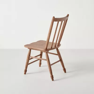 2pk Vintage Windsor Dining Chairs - Aged Oak - Image 4