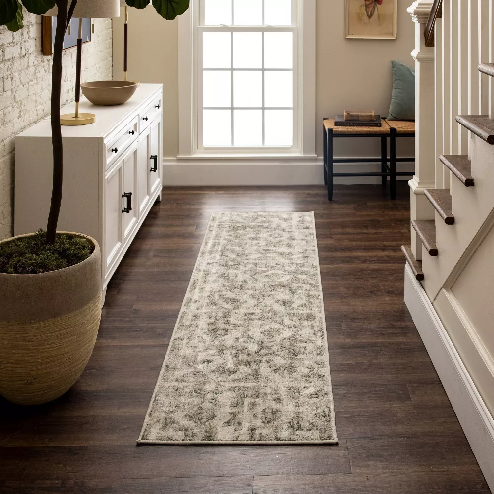 Eliot Geo Runner Rug Tan/Beige/Gray 2'x7' - Image 3