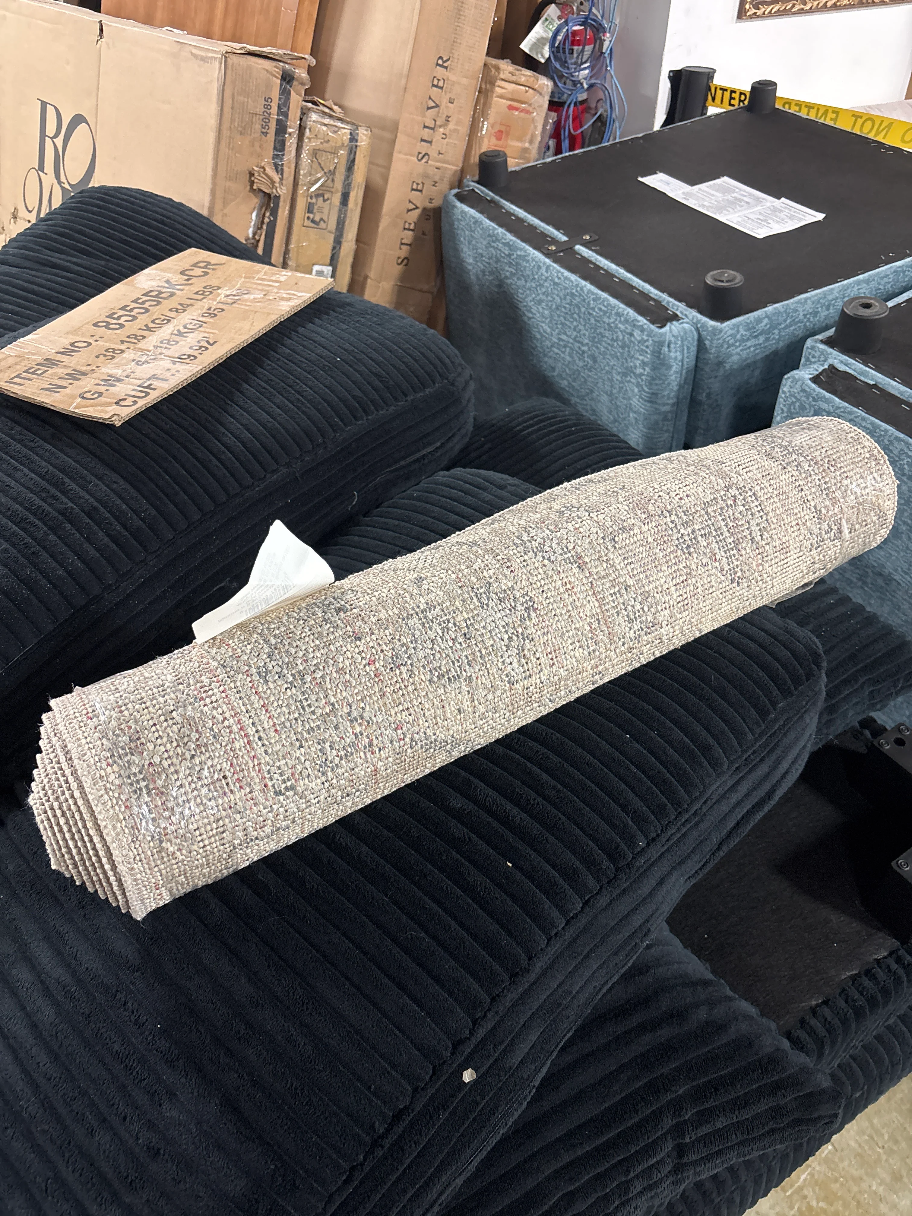 2'x7' Eliot Geo Runner Rug Tan/Beige/Gray SHOWROOM ITEM - Image 2