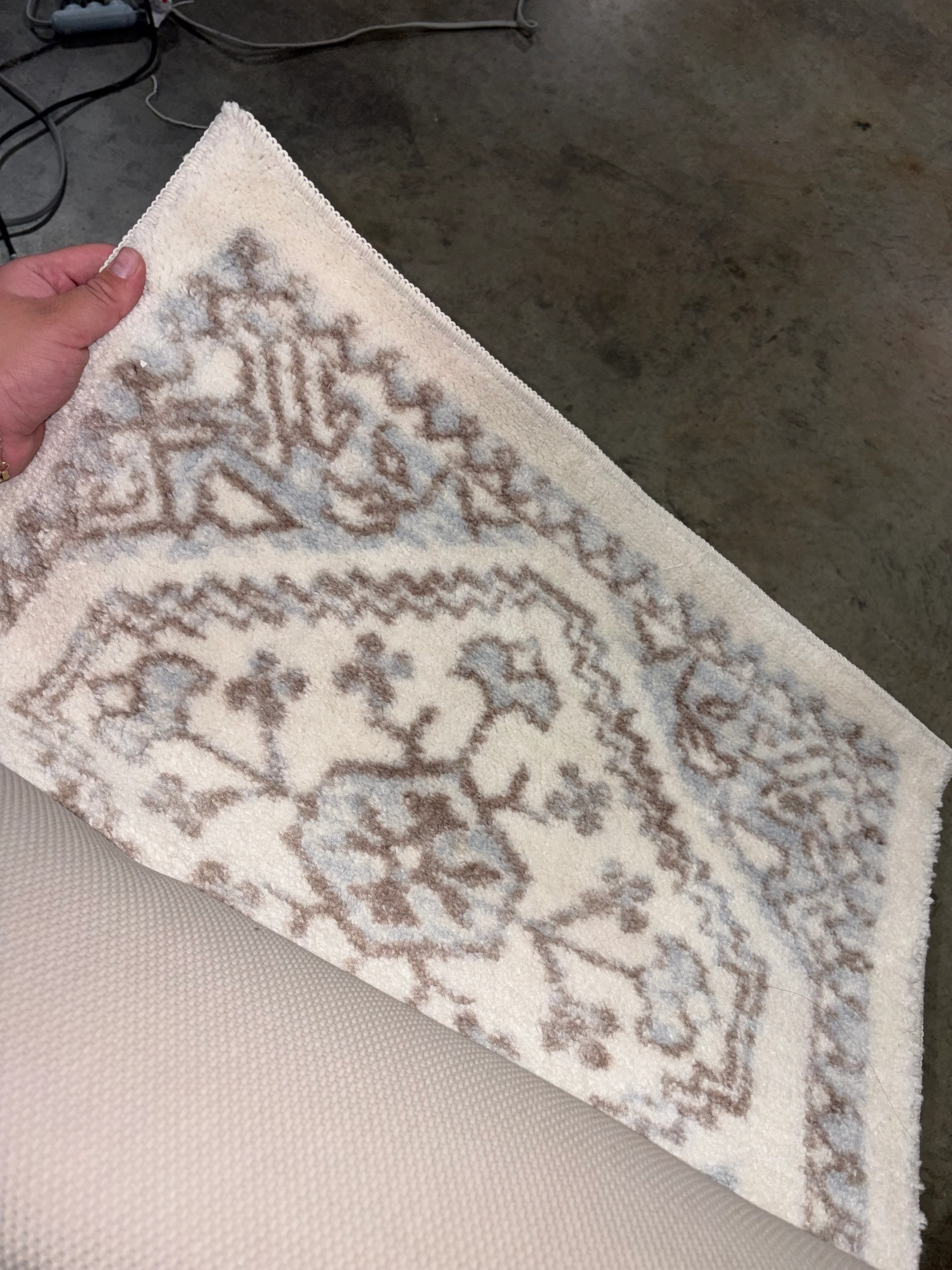Washable Runner Kensington Persian Style Cream Rug Cream 2'x7' - Image 7