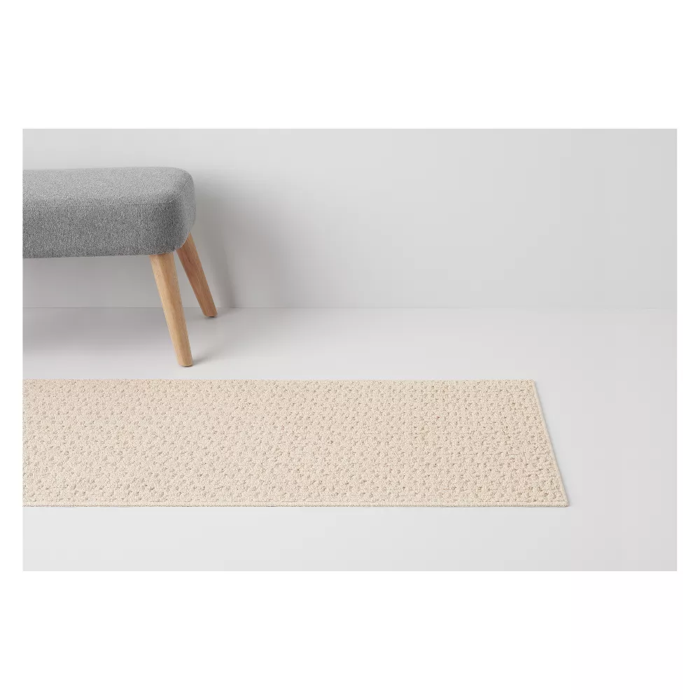 Washable Solid Machine Tufted Runner Rug Tan 2'x7' - Image 2