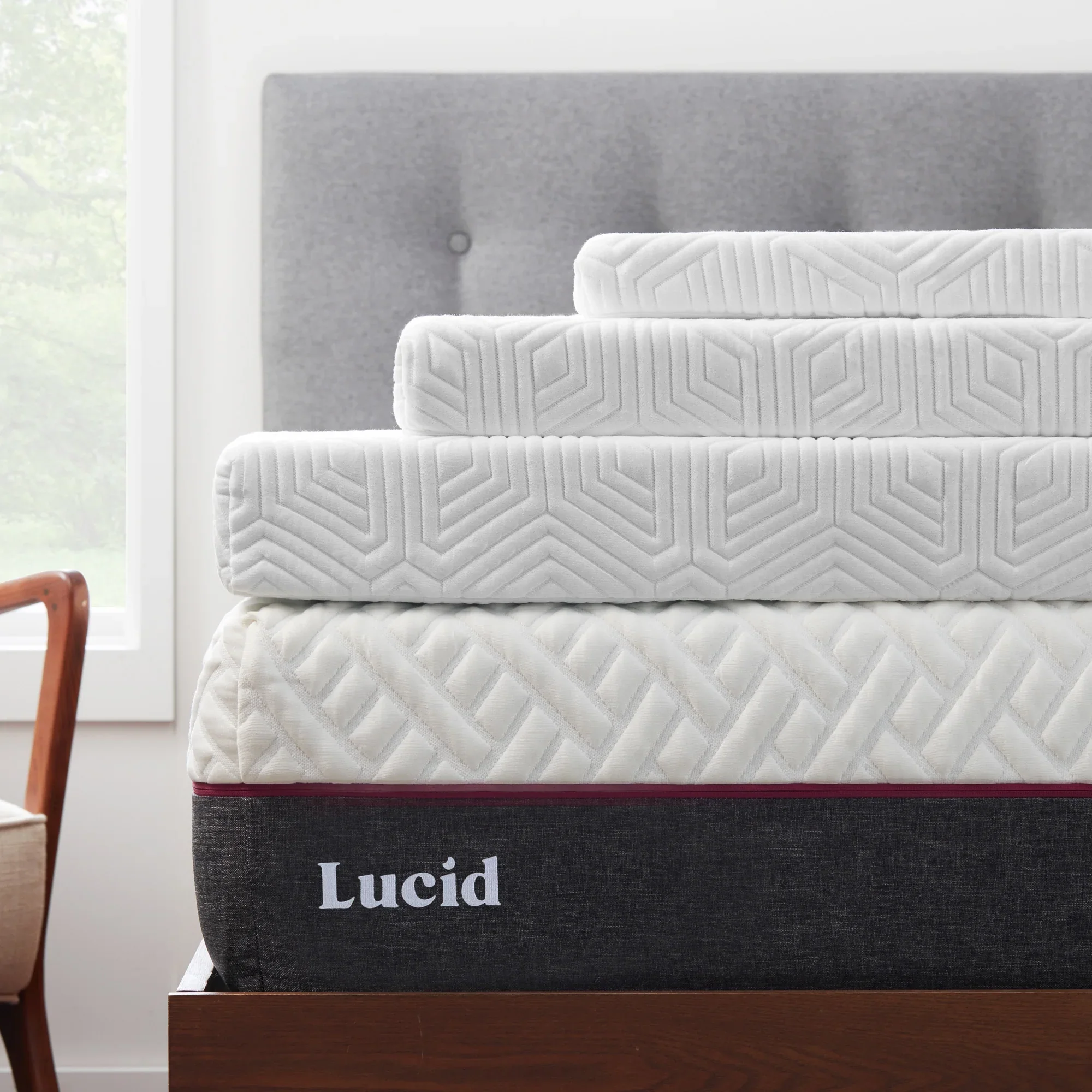 Gel Memory Foam Mattress Topper, King - Image 4