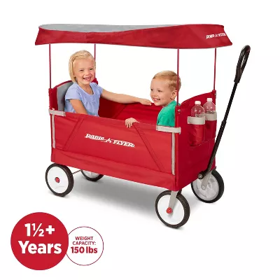 3 in 1 EZ Fold Wagon - Red - Image 2