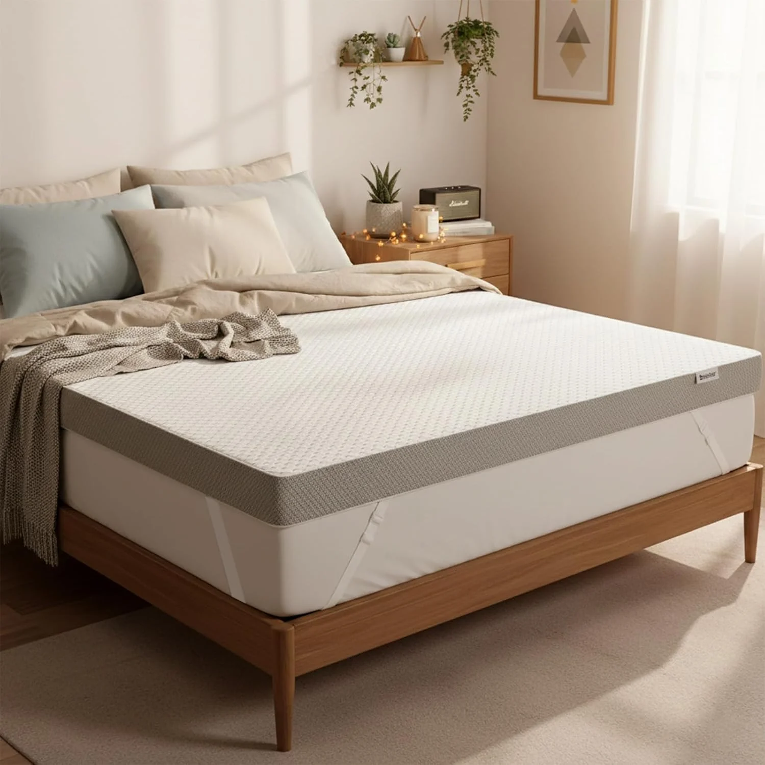 Gel Memory Foam Mattress Topper Twin