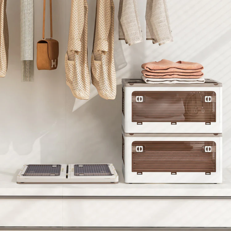 3-Pack Stackable Storage Bins with Lids with 5 Opening Ways - Image 5