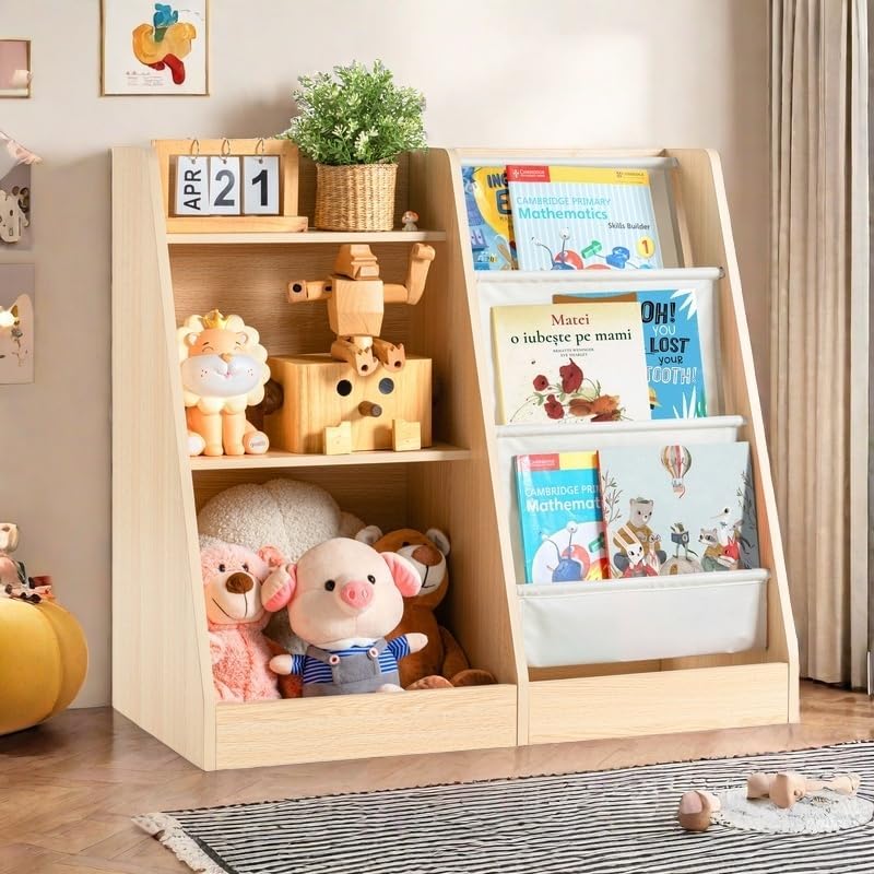 3 Tier Kids Wooden Bookshelf