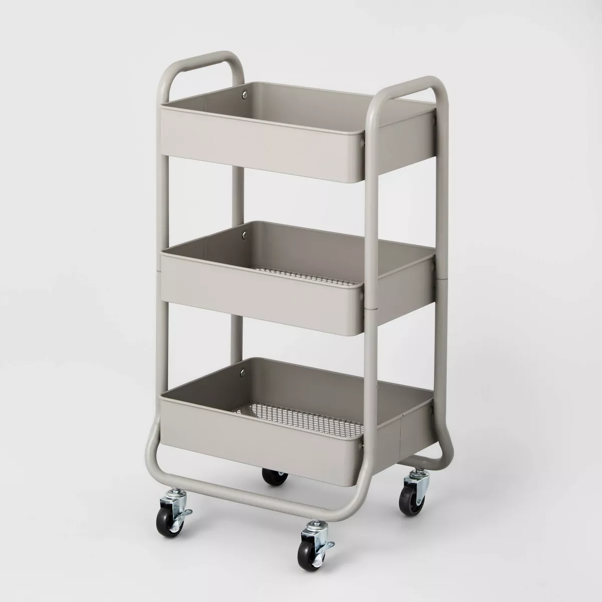 3 Tier Metal Utility Cart - Brightroom™ - SHOWROOM ITEM