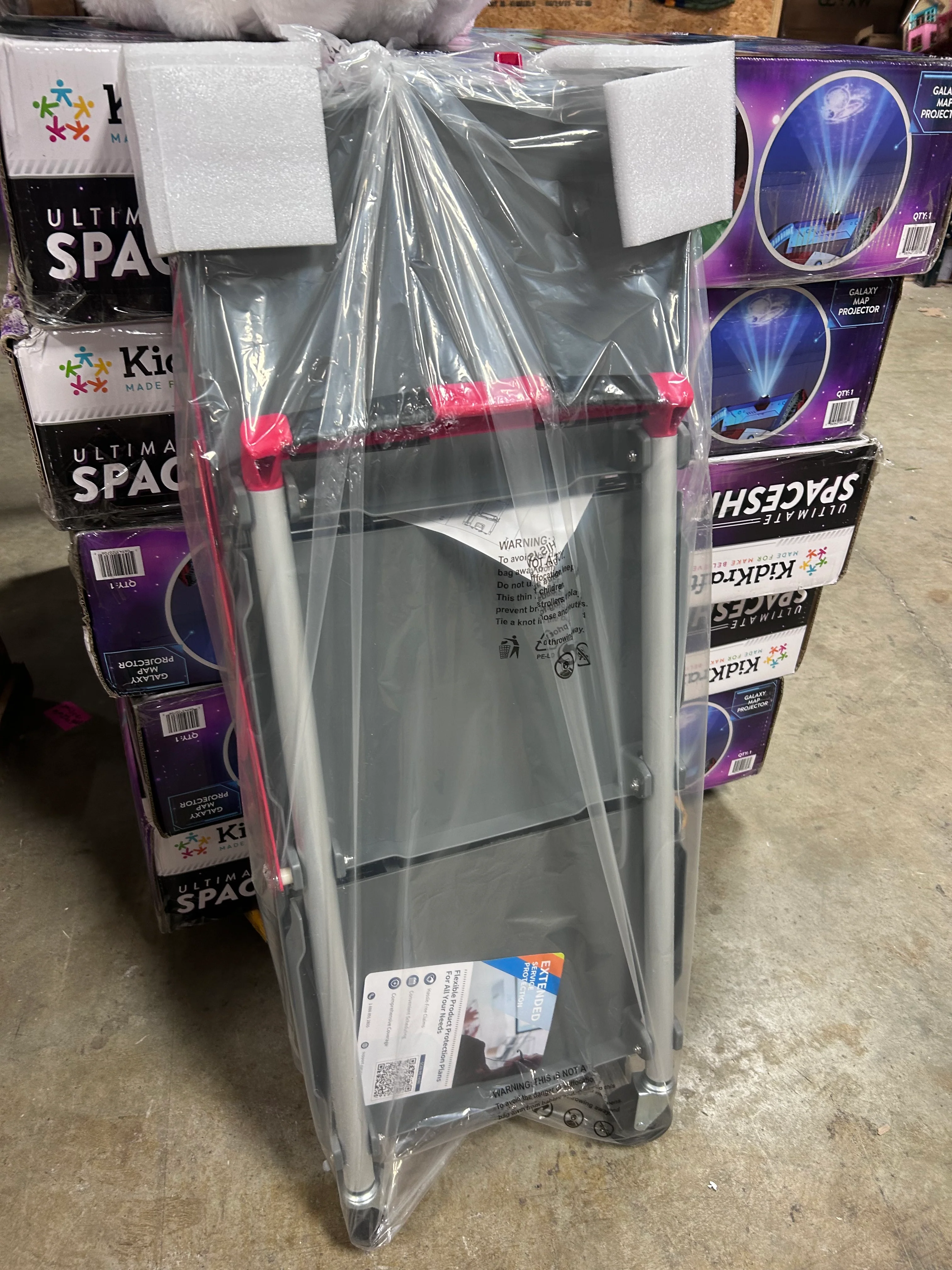 3-Tier Portable Folding Service Cart - Image 6