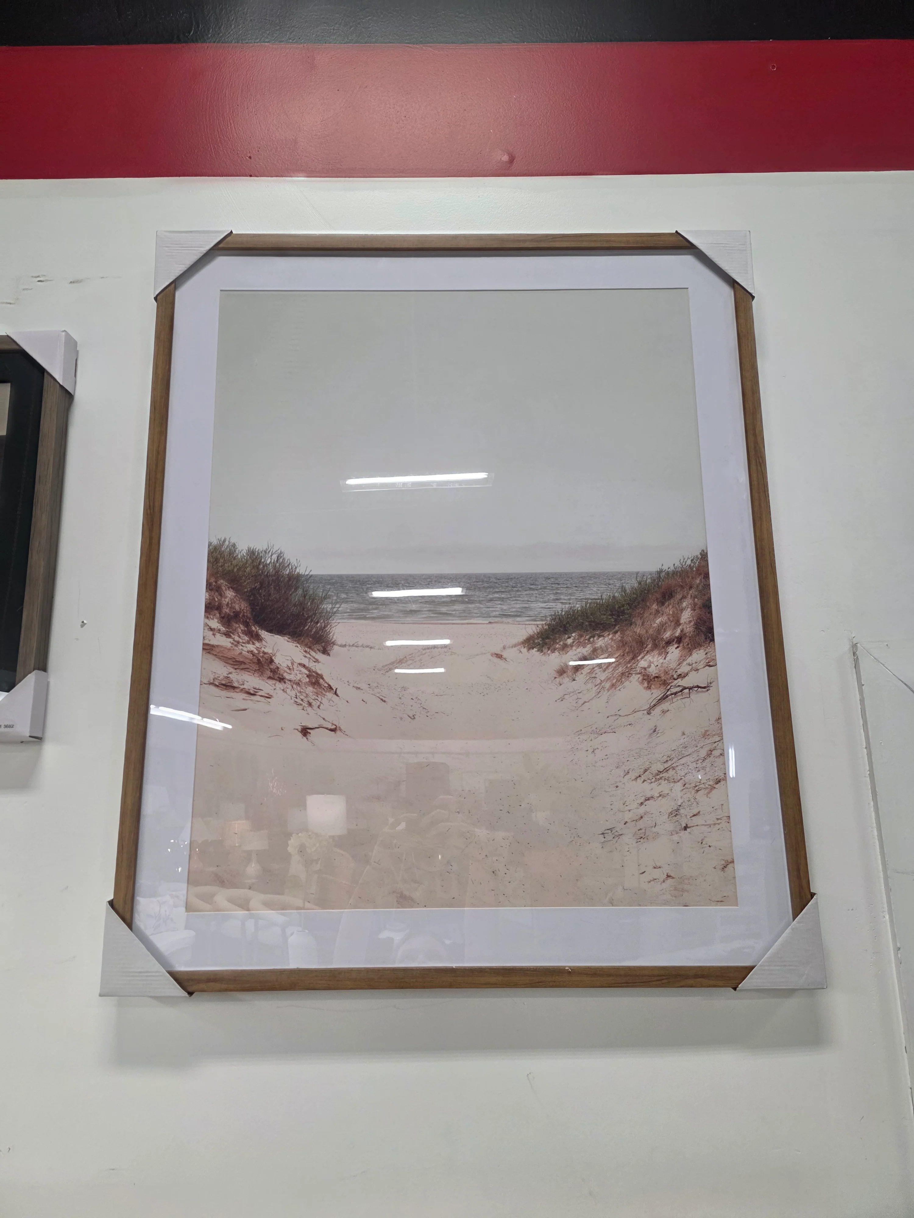 30" x 36" Sandy Shoreline Framed Framed Wall Poster Prints - Threshold™ - SHOWROOM ITEM - Image 2
