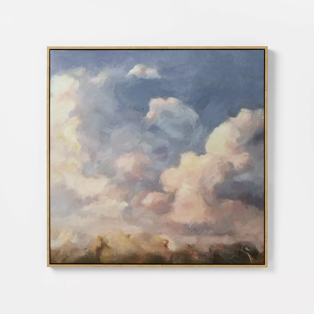 30"x30" Clouds Framed Canvas SHOWROOM ITEM