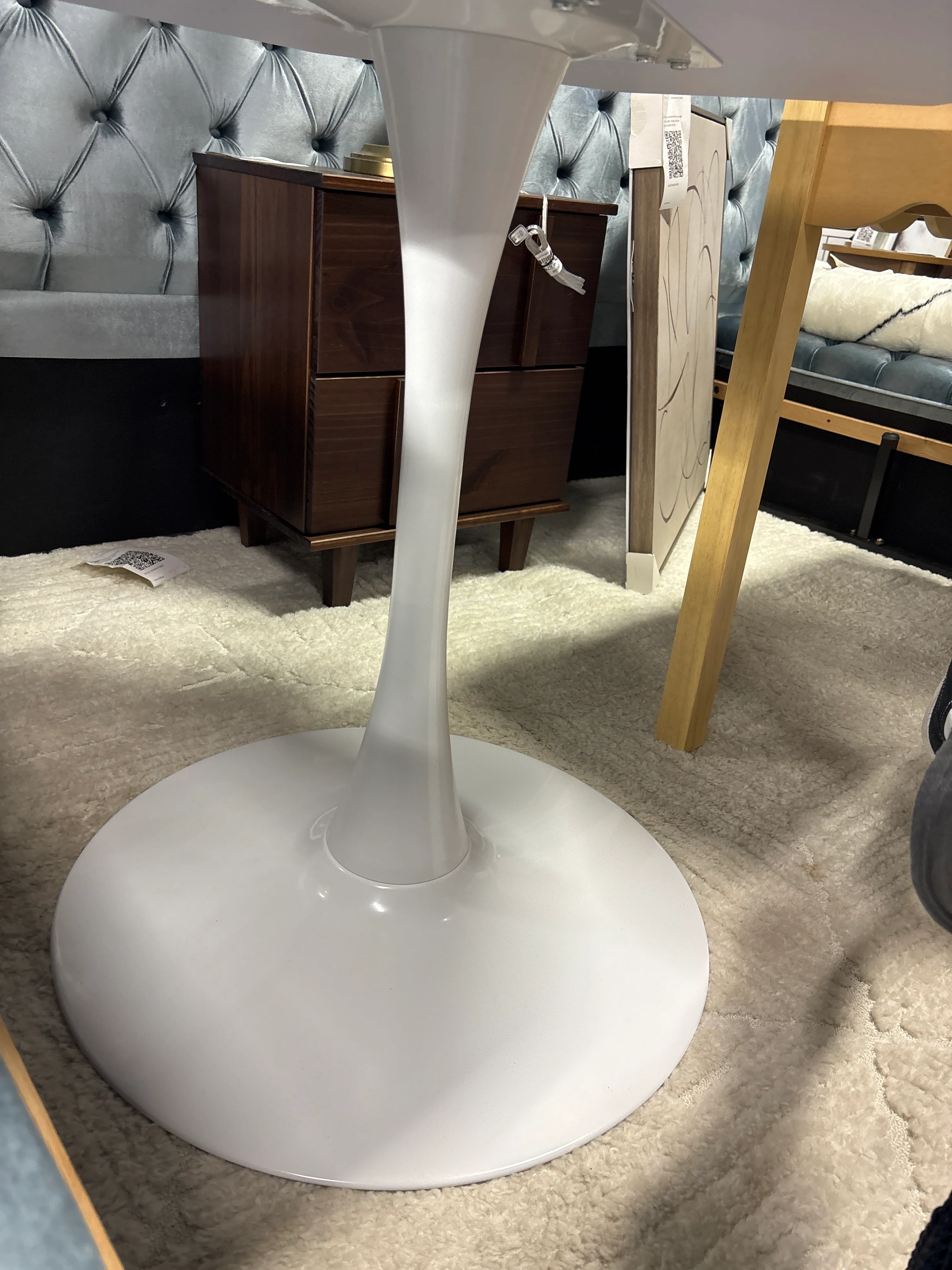 31.50" Modern Hexagonal Coffee Table - White SHOWROOM ITEM - Image 5