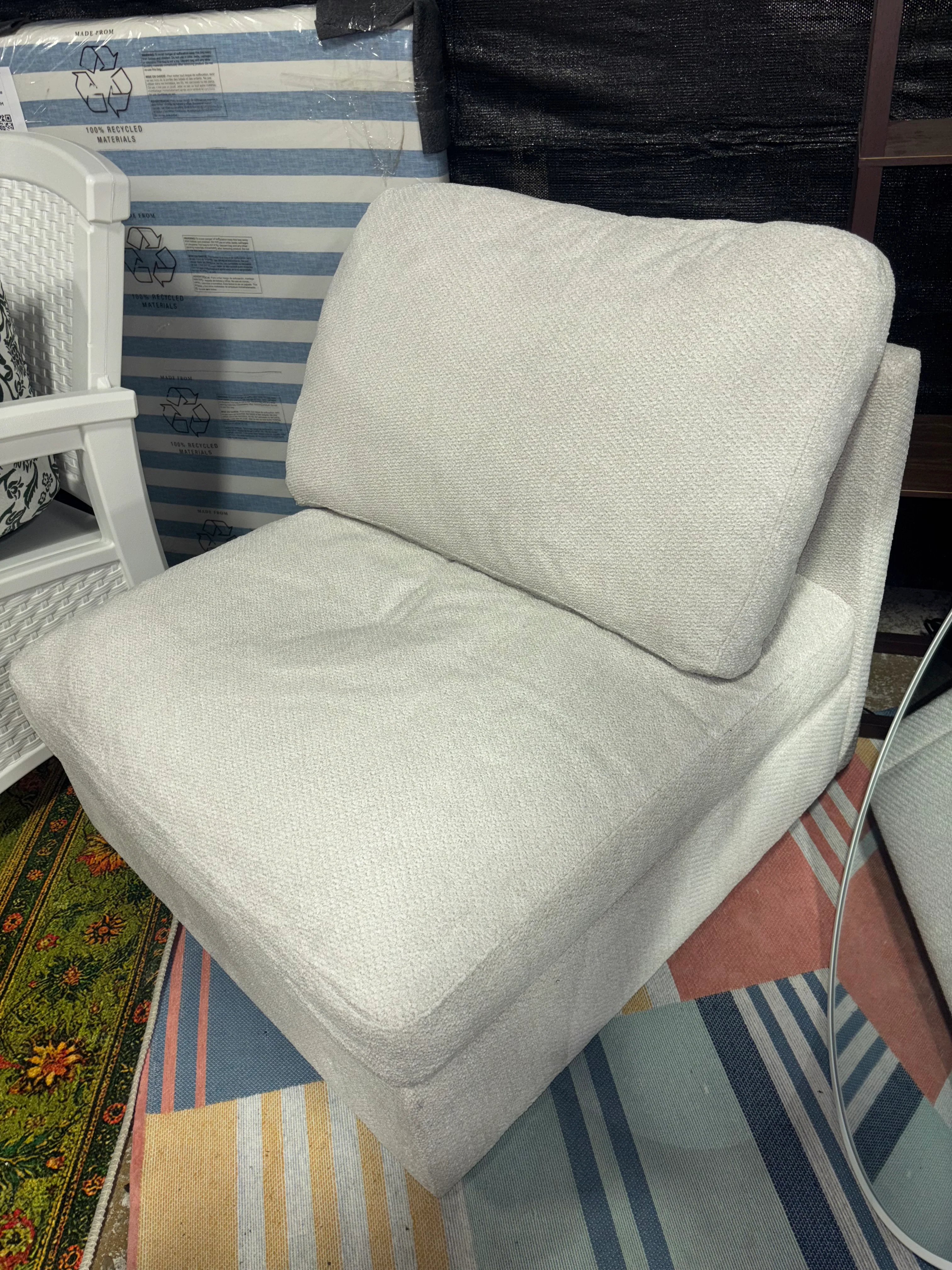 31'' Wide Upholstered Accent Chair Armless SHOWROOM ITEM - Image 3