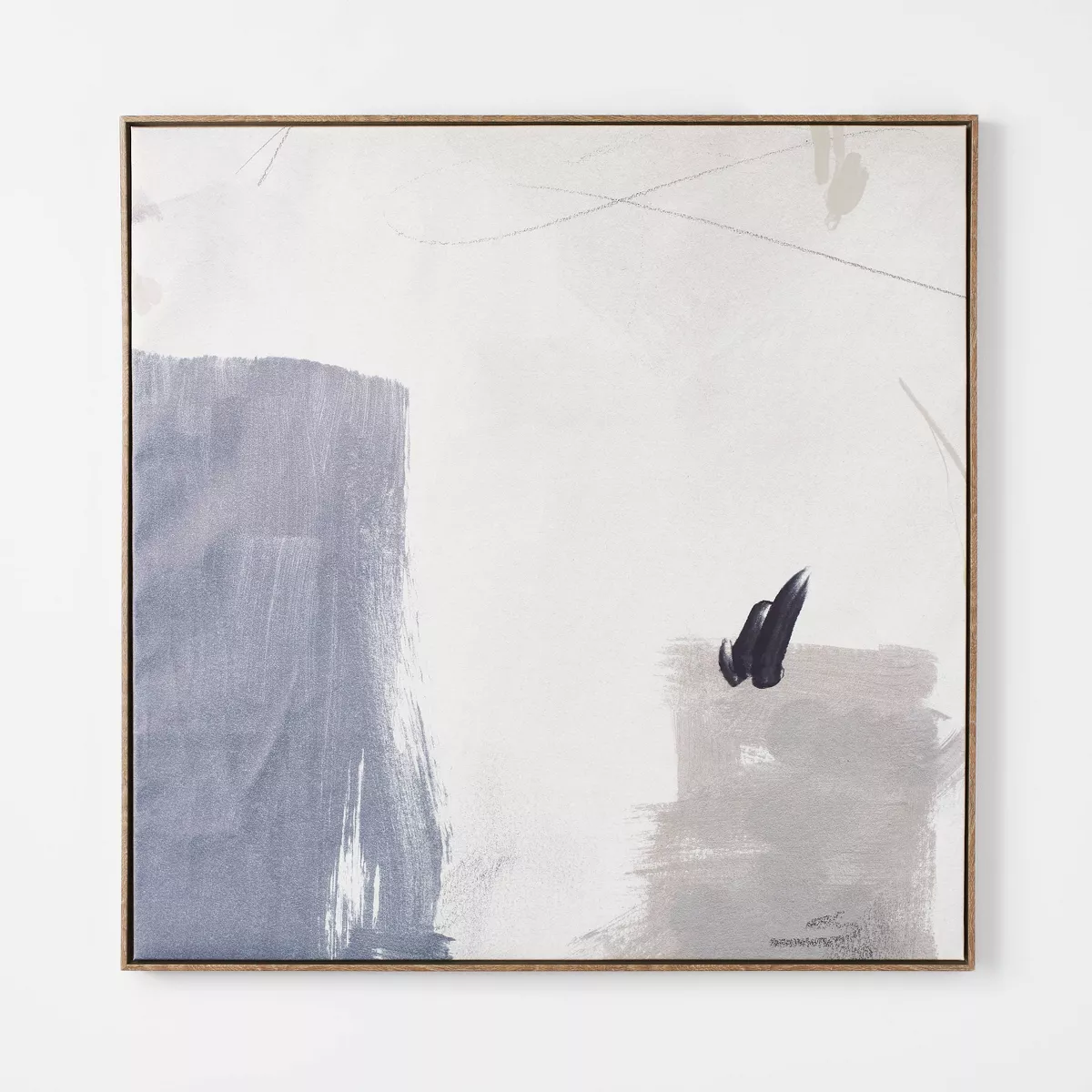 36" x 36" Shape Abstract Framed Wall Canvas