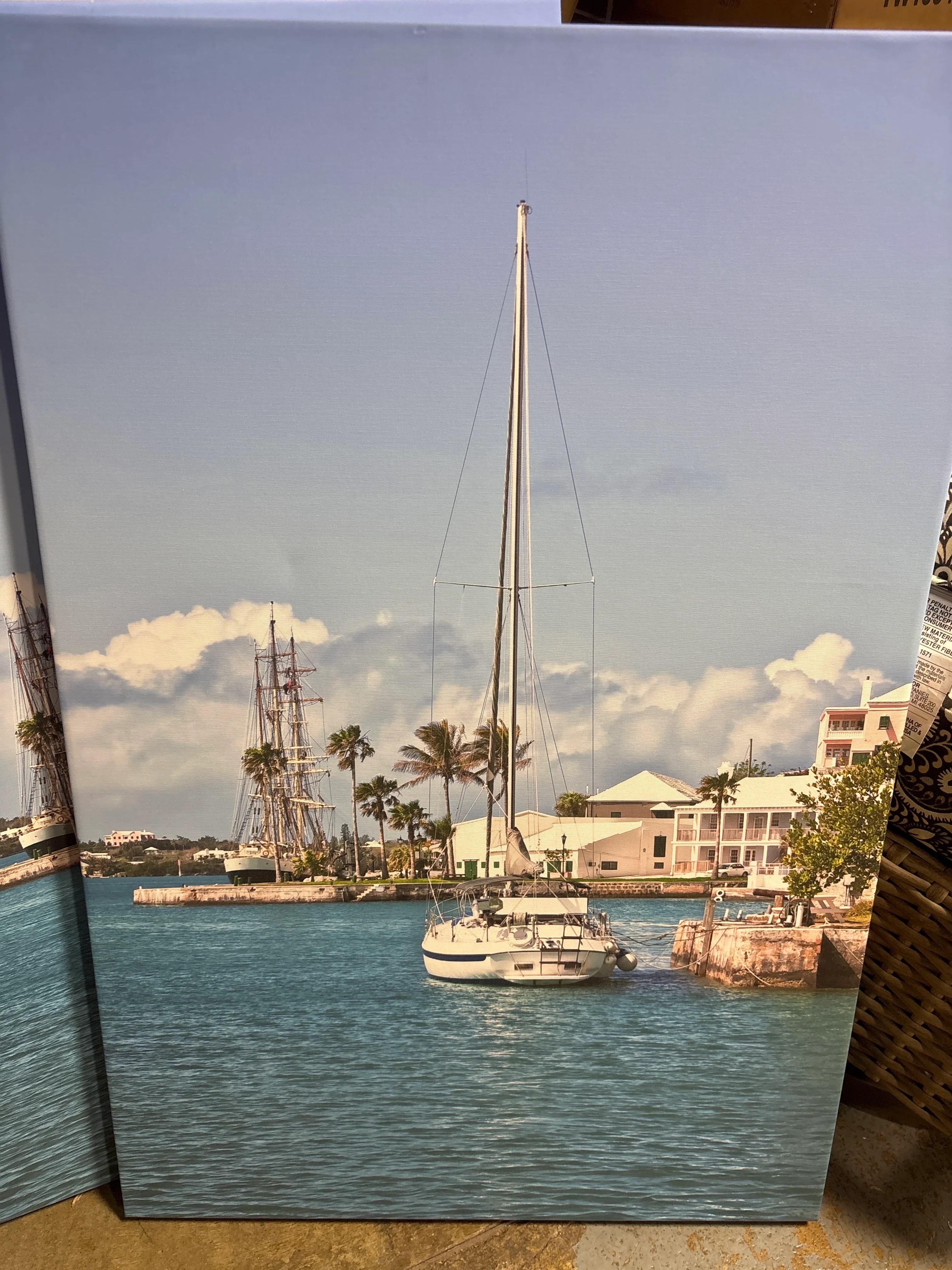 36"x24" St. George's Bermuda Wrapped Canvas Art Print SHOWROOM ITEM - Image 2