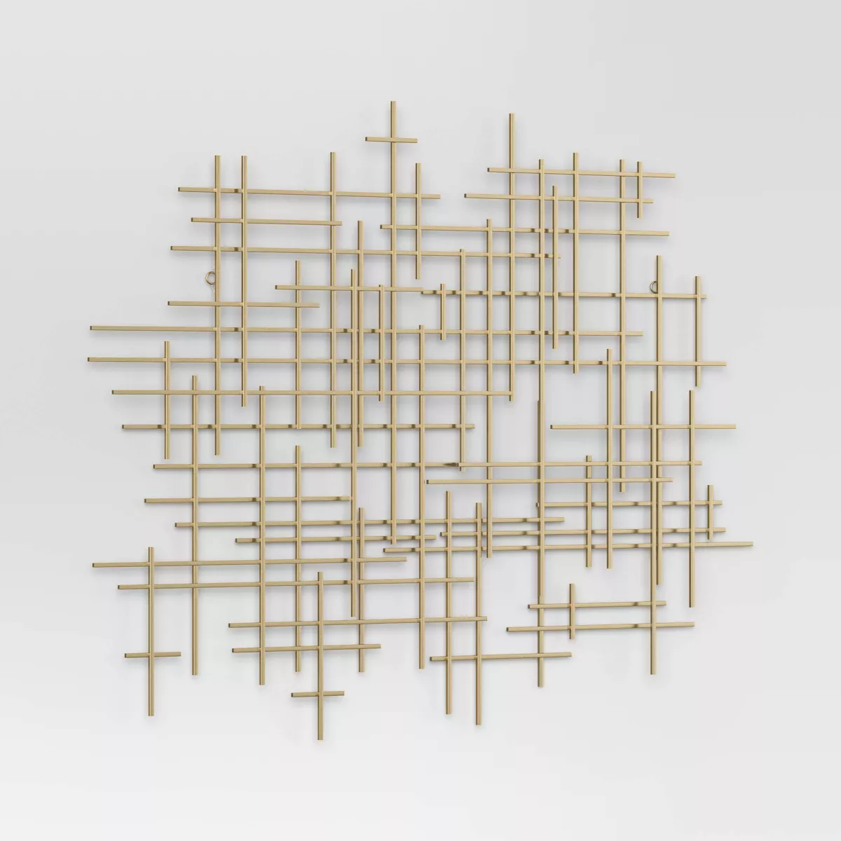 36"x30" Mid-Century Metal Wall Décor Gold - Threshold - SHOWROOM ITEM