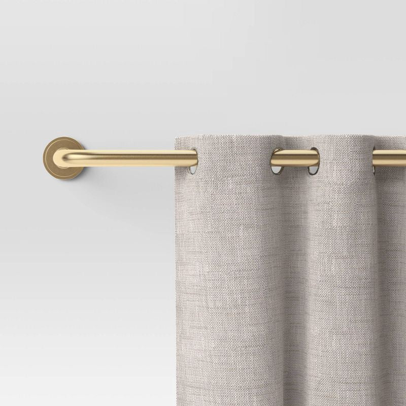Blackout Rounded Curtain Rod Brass - Image 3