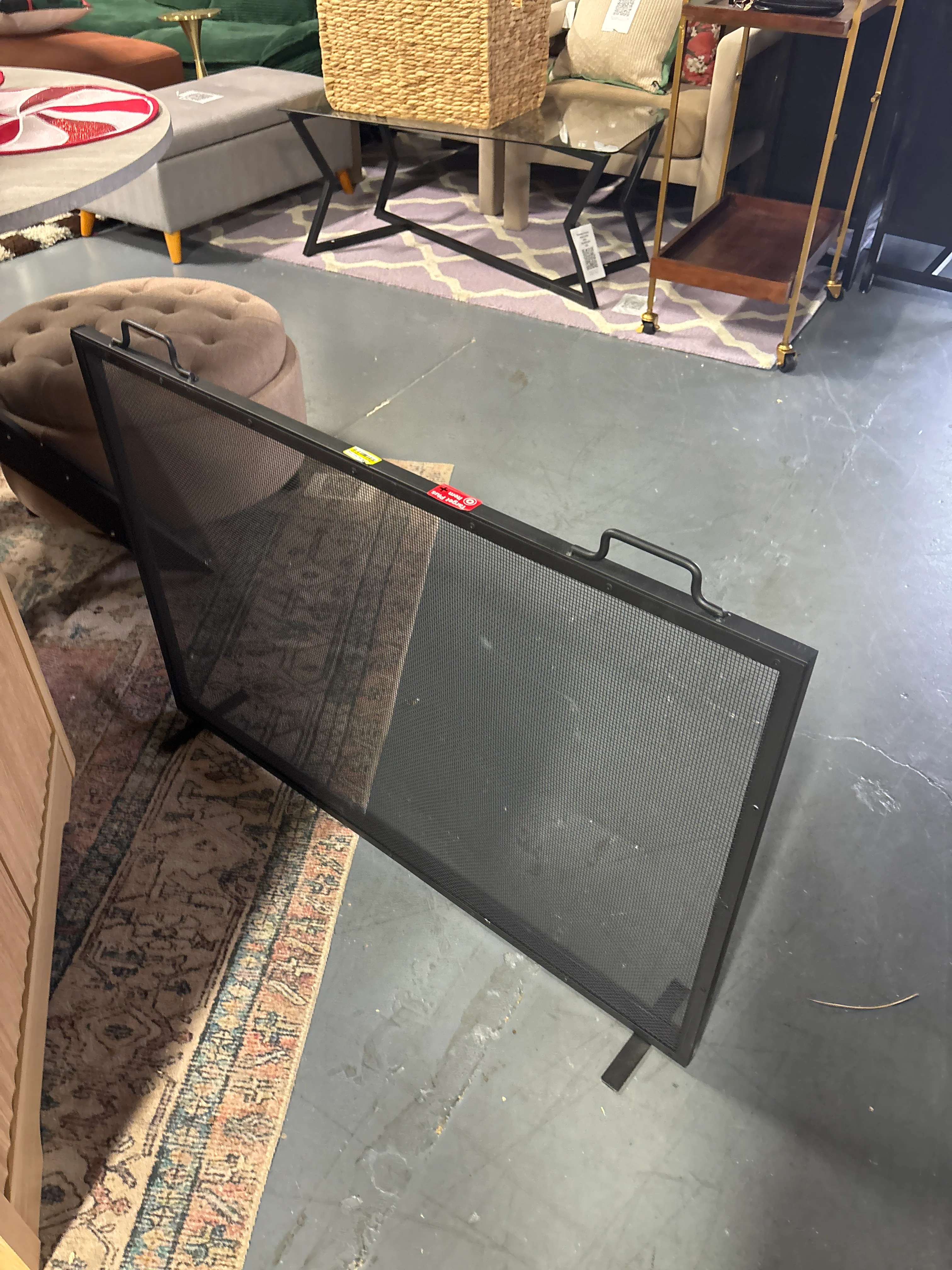 38x27in Single Panel Fireplace Screen SHOWROOM ITEM - Image 3