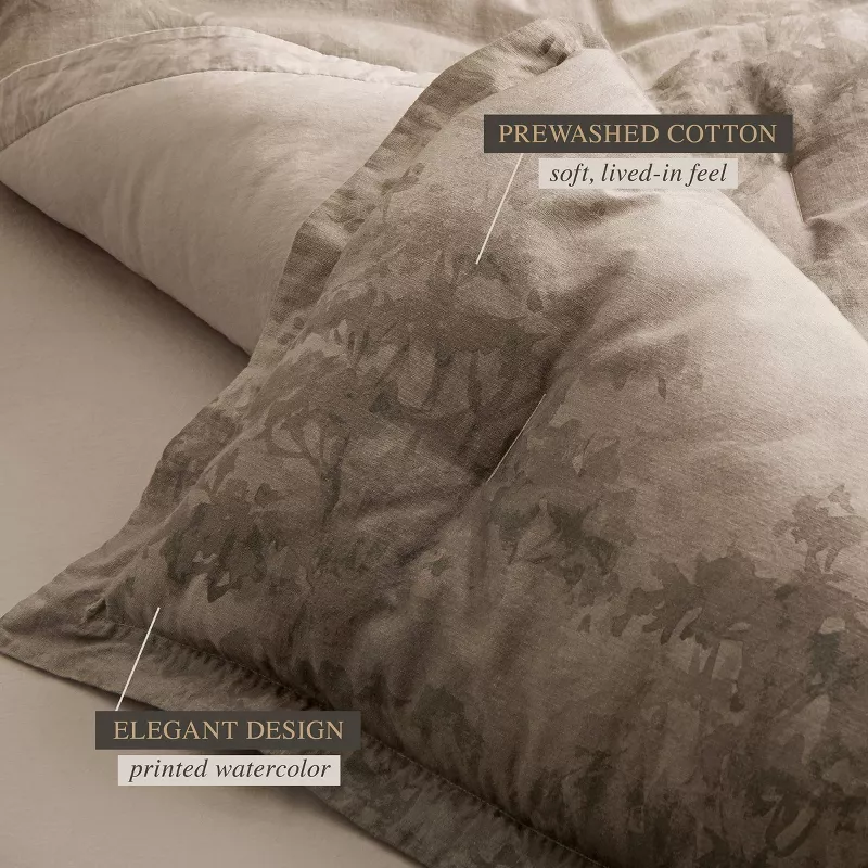3pc King 'Walk in the Woods' Cotton Comforter Set Brown - Image 4