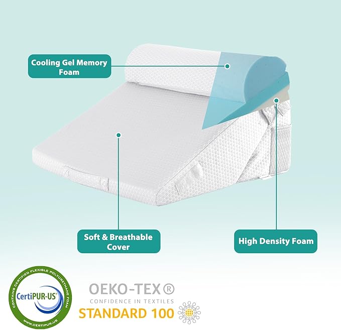 3Pcs Orthopedic Bed Wedge Pillow Set - Image 4