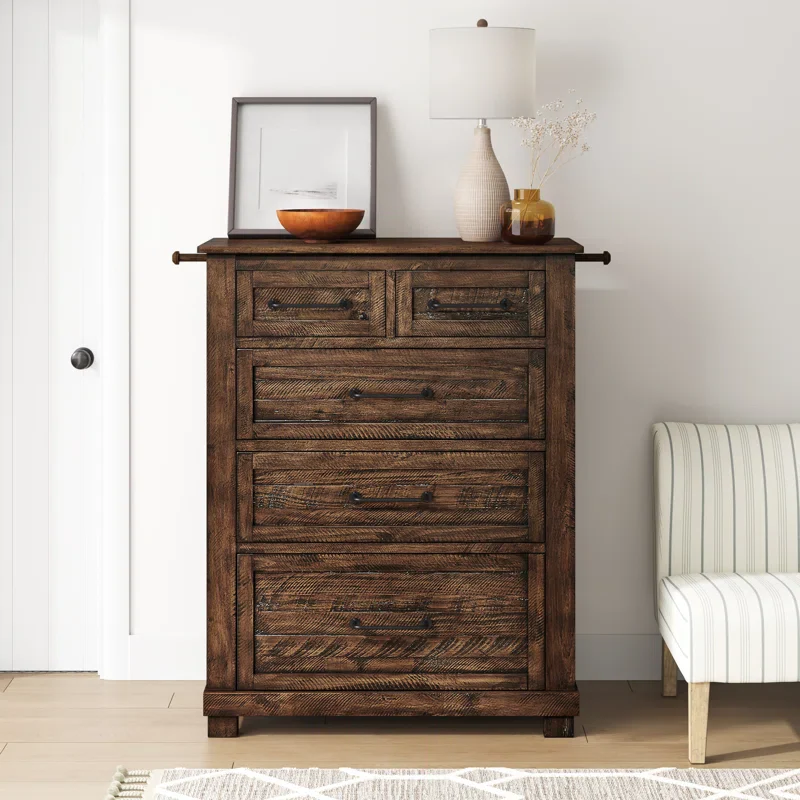 40" Carney 5 Drawer Solid Wood Chest SHOWROOM ITEM