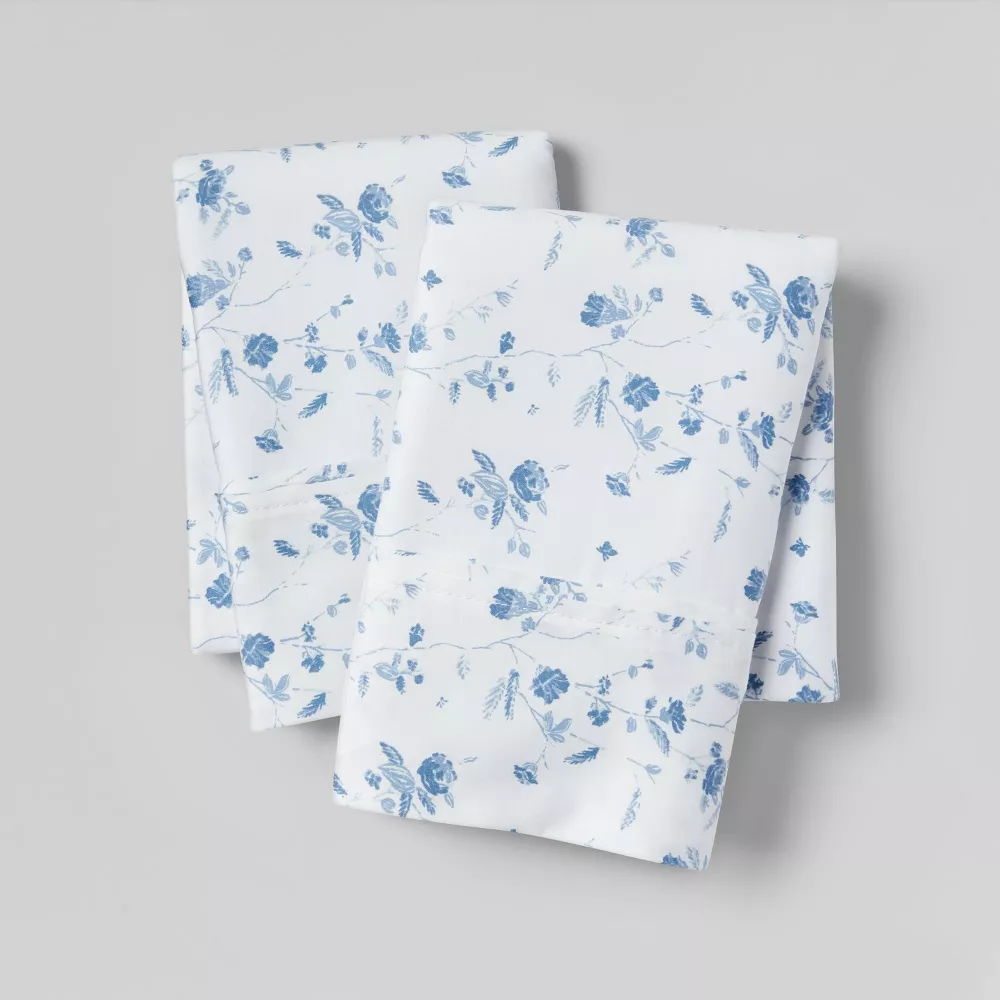 400 Thread Count Performance Printed Pillowcase Set of 2 - King