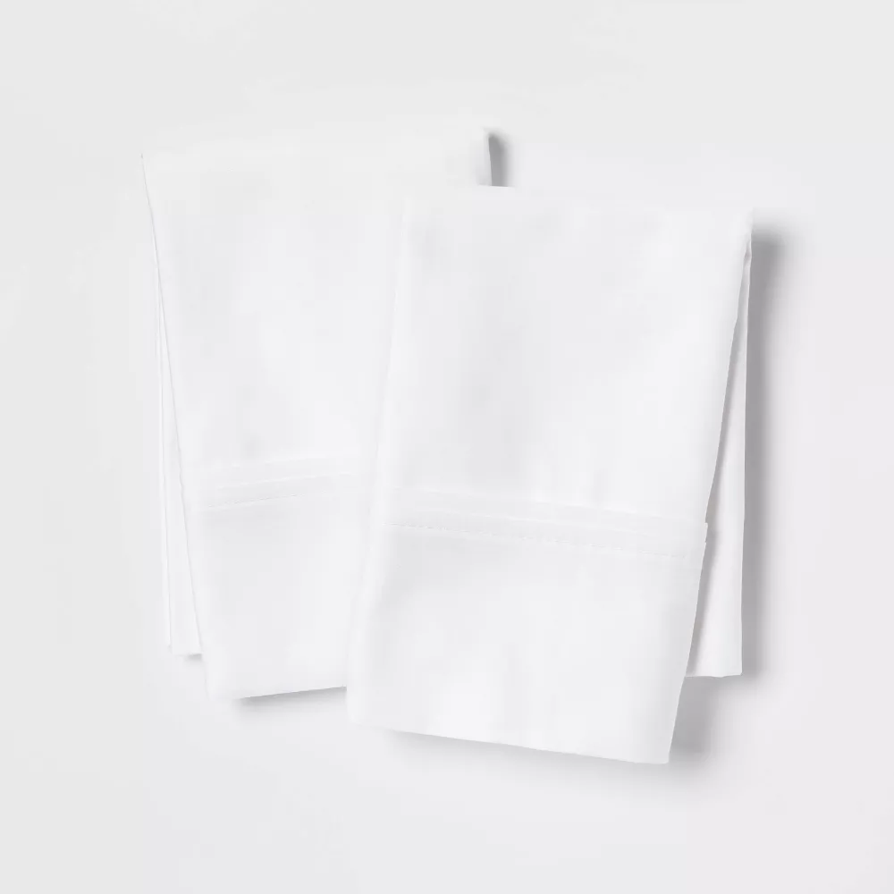 400 Thread Count Solid Performance Pillowcase Set of 2