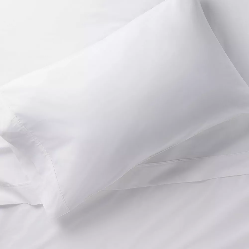 400 Thread Count Solid Performance Pillowcase Set of 2 - Image 4