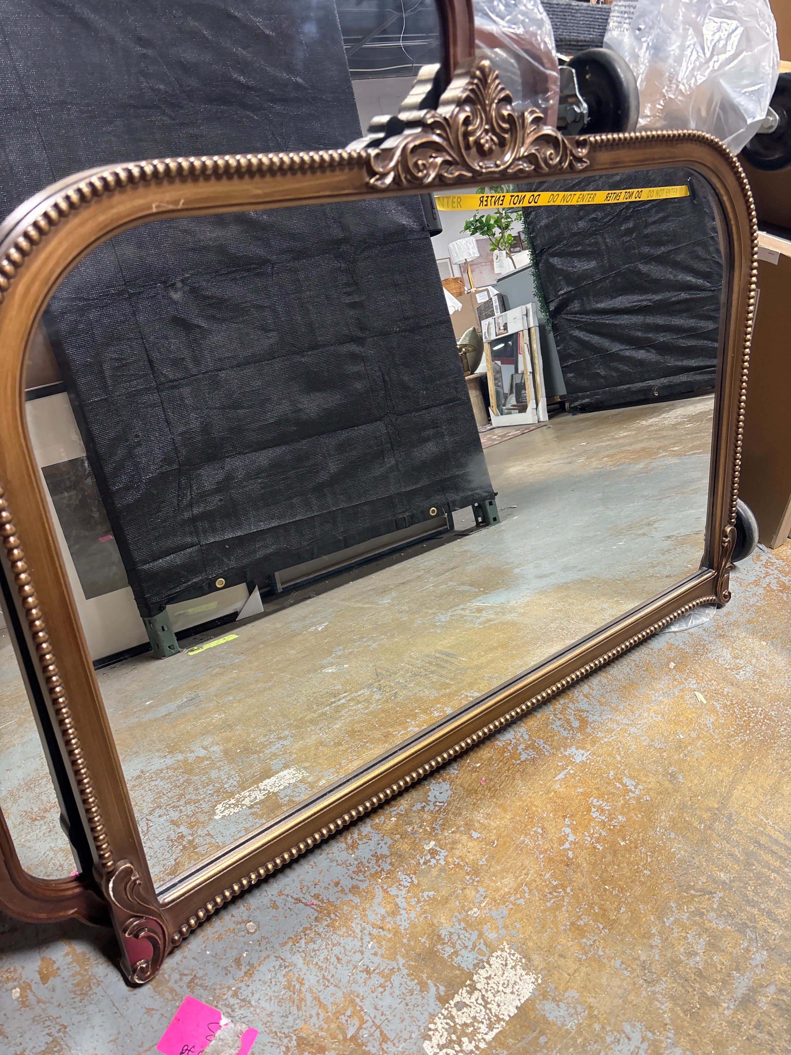 40"x30" Hubanks Arched Wall Mirror Gold SHOWROOM ITEM - Image 2