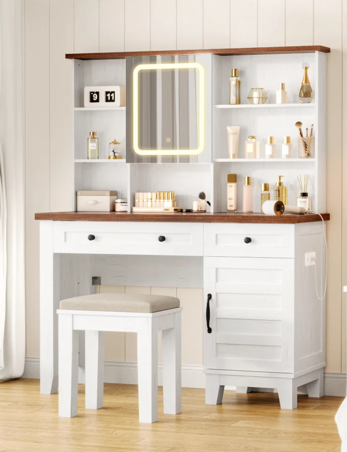 42'' Large Makeup Vanity Set SHOWROOM ITEM