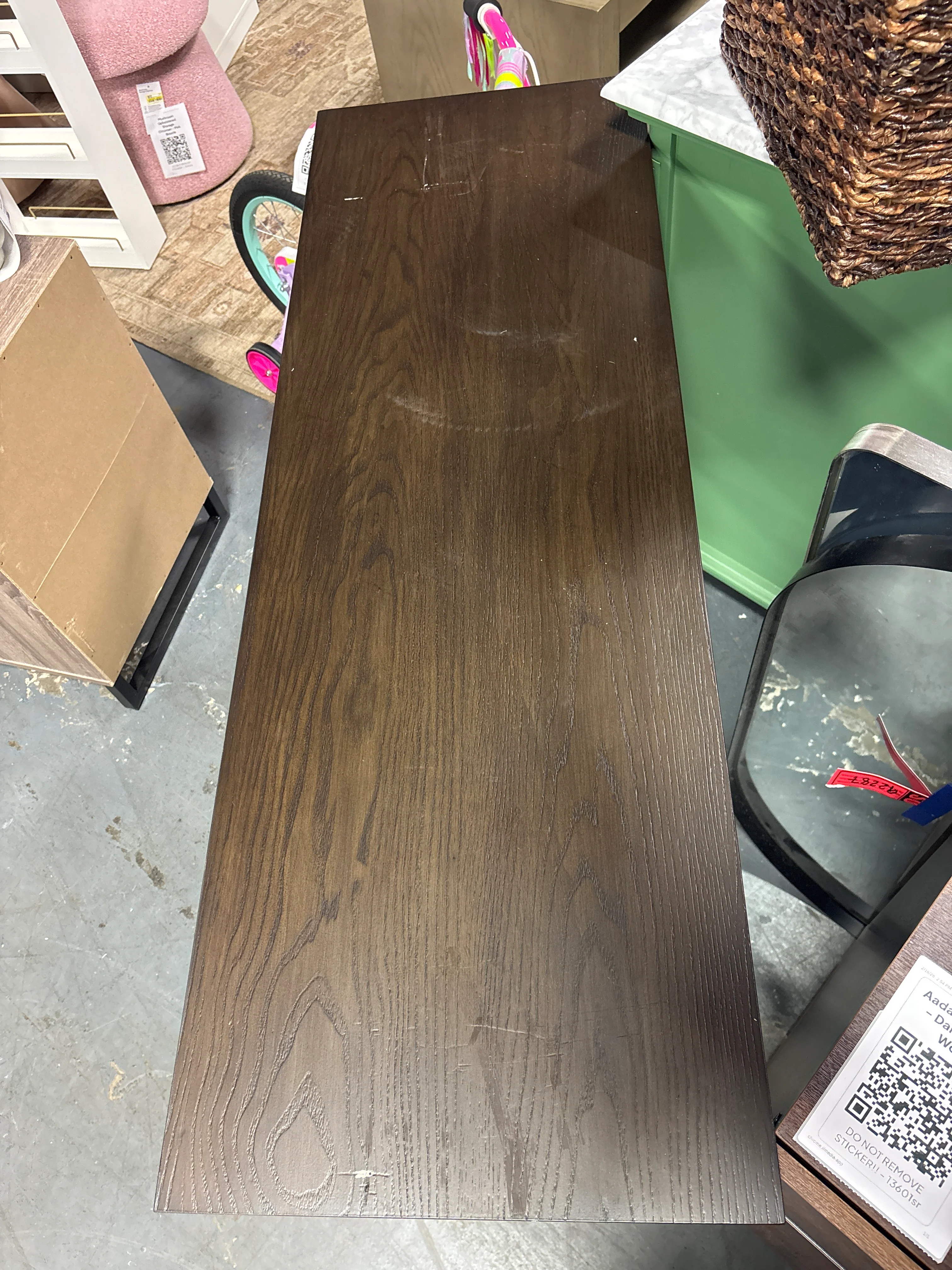 46" Palma Arched Console Table Dark Brown SHOWROOM ITEM - Image 4