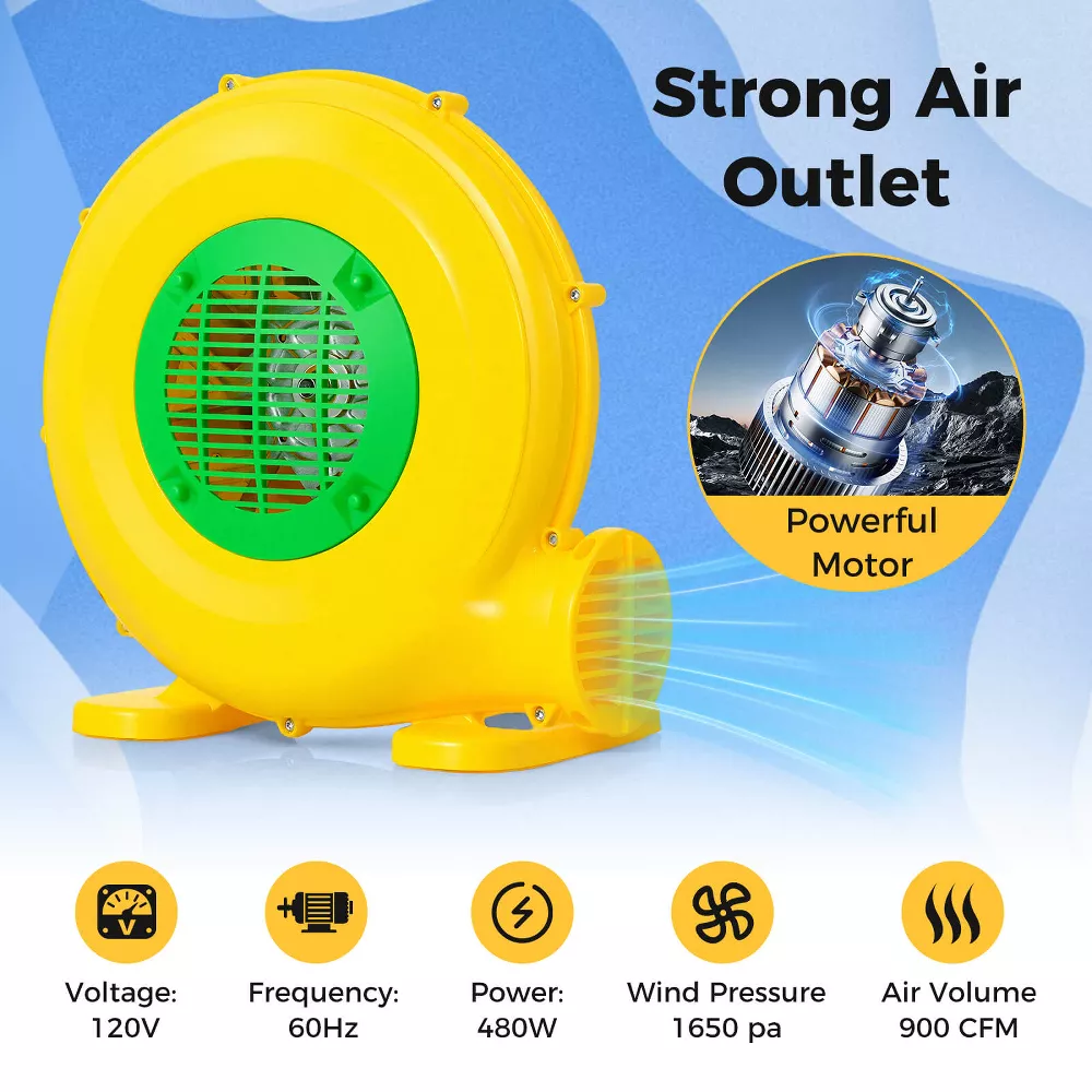 Air Blower Air Pump Fan with Convenient Handle & Ground Stakes - Image 5