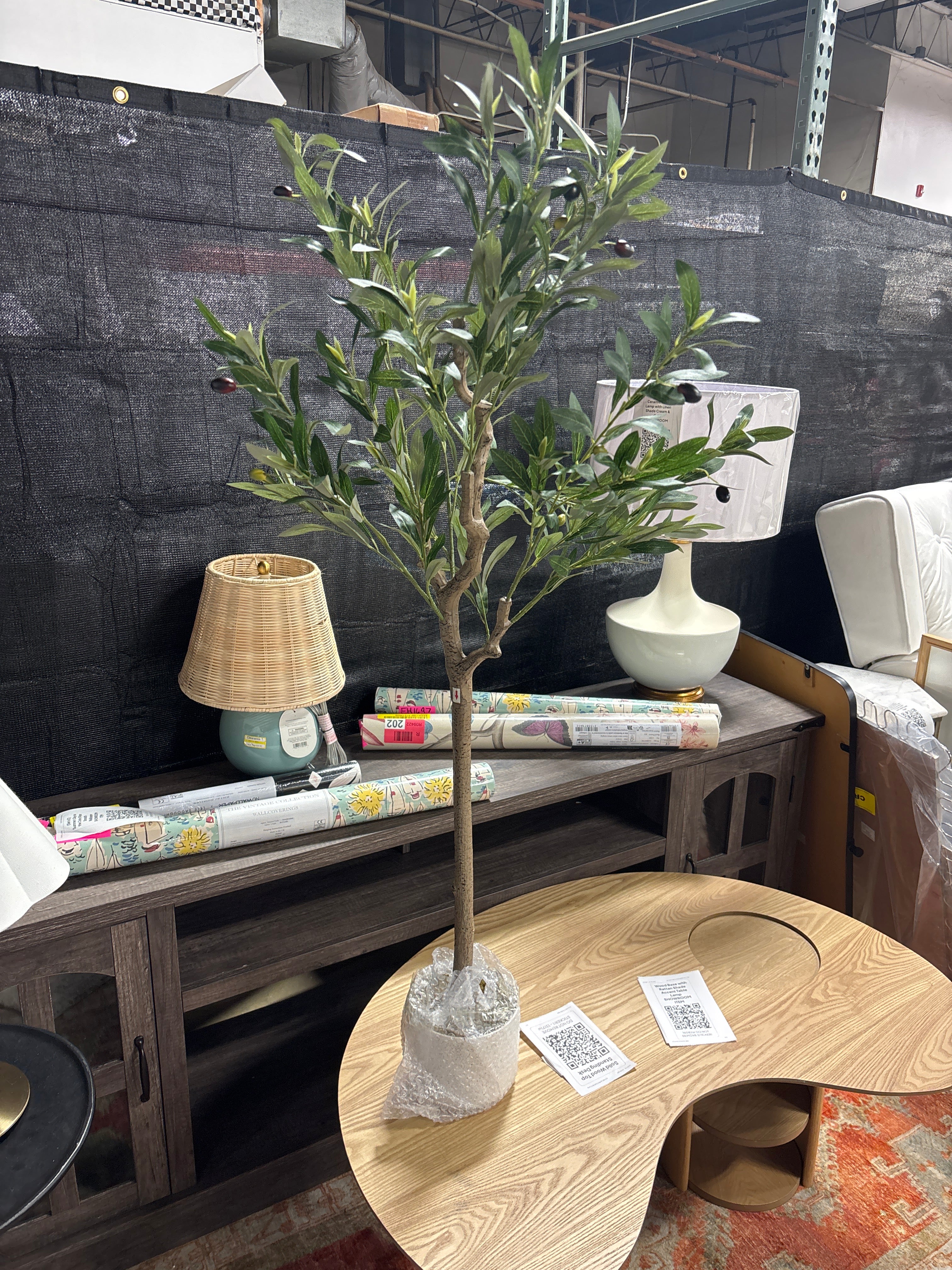 4FT Artificial Olive Tree with Planter SHOWROOM ITEM - Image 2