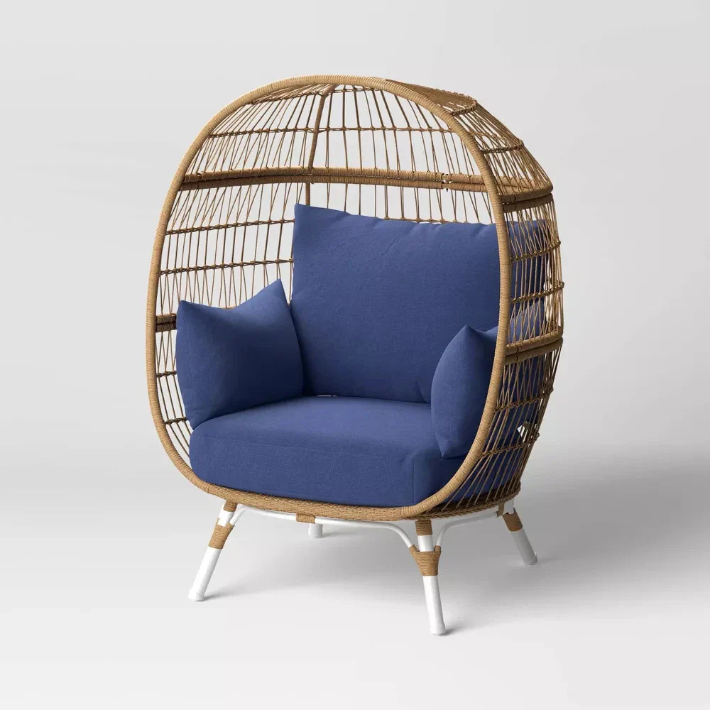 Southport Egg Chair Replacement Outdoor Cushion Sets Navy Blue - 2 BOXES