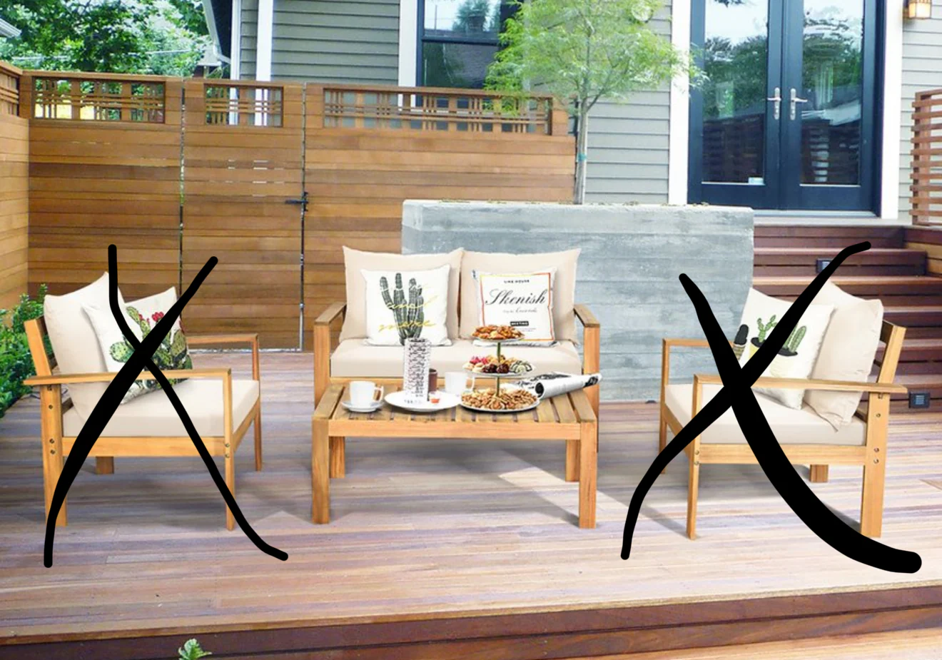 Patio Table and Loveseat ONLY