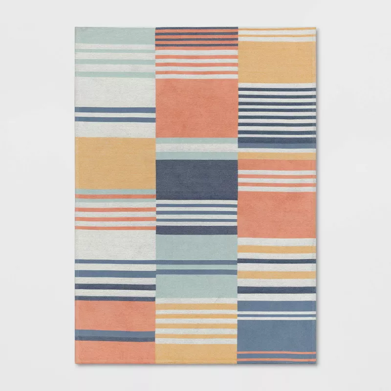 4'x5'6" Broken Striped Kids' Rug SHOWROOM ITEM
