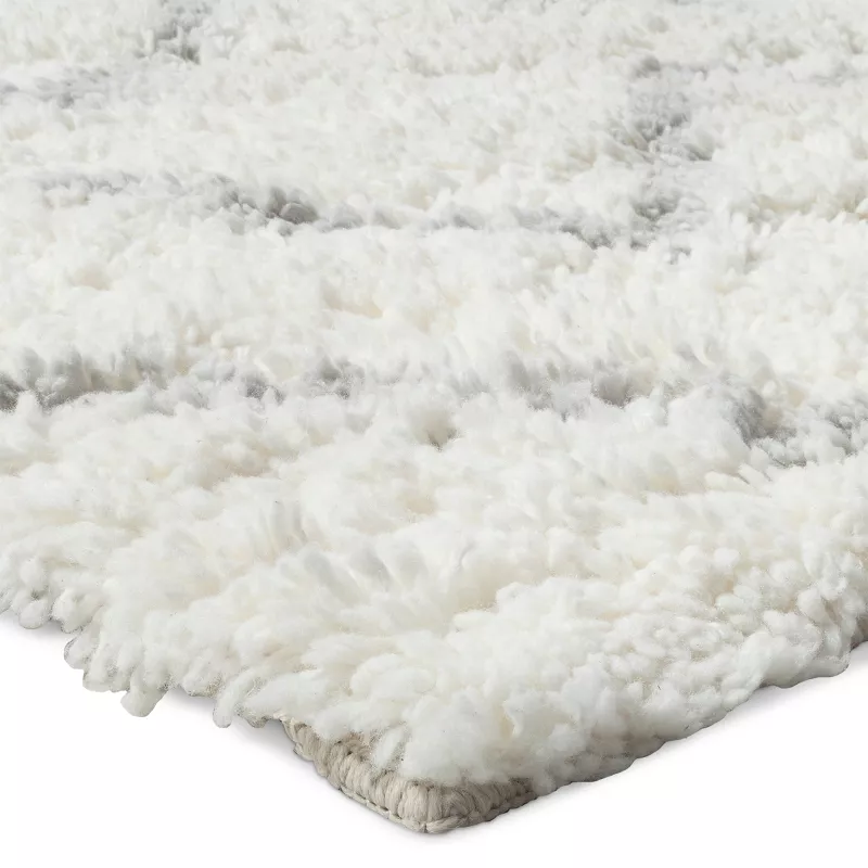 4'x5'6" Chevron Area Kids' Rug Cream, - Image 5