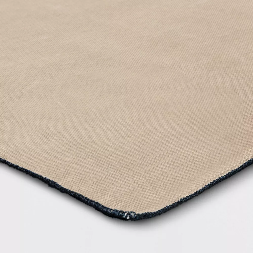 4'x5'6" Persian Area Rug Blue, - Image 4