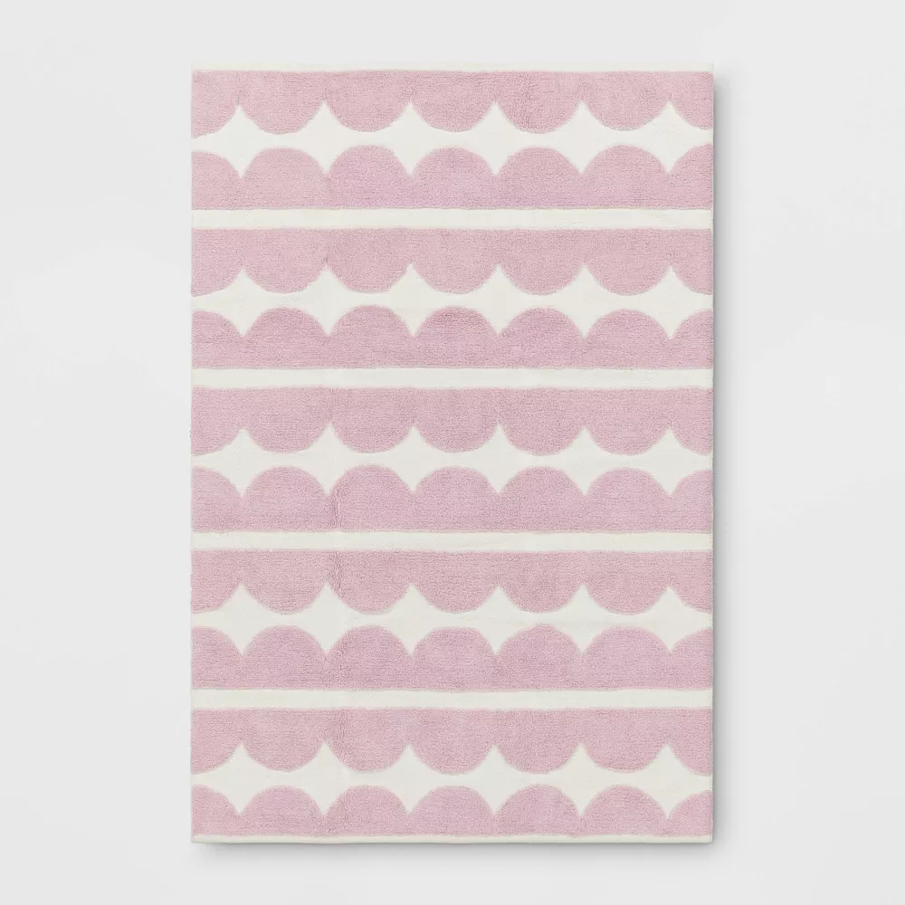 Scallop Kids' Rug Purple 4'x5'6"
