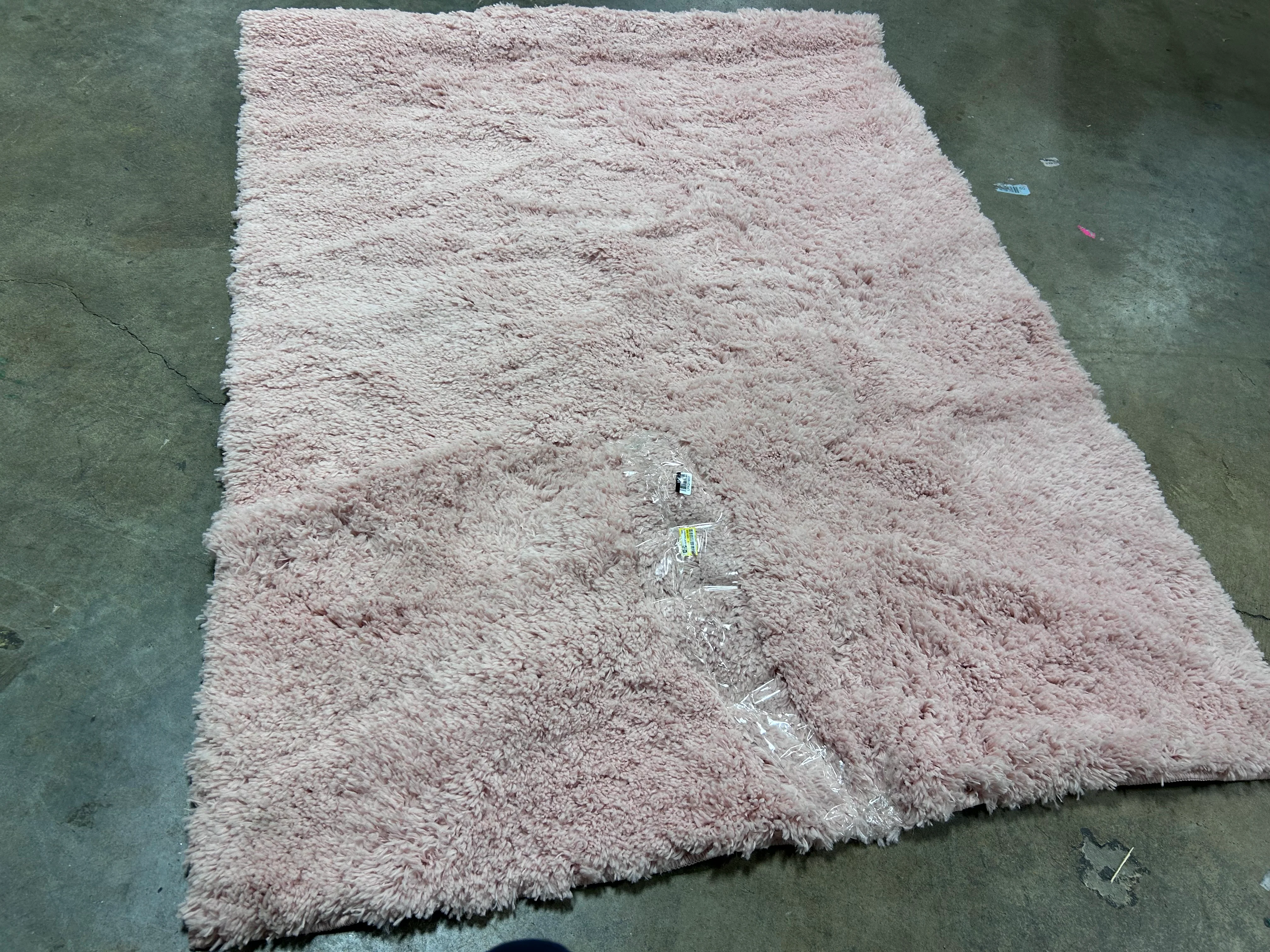 Washable Plush Shag Accent Rug Pink 4'x5'6" - Image 4